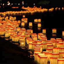 永平寺灯籠流し